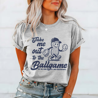 Take Me Out To The Ballgame With Peanut Wholesale Bella Graphic Tee - Quick TAT
