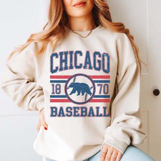 Chicago Baseball Wholesale Graphic Sweatshirt - Quick Shipping - Limeberry Wholesale