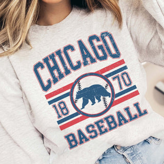 Chicago Baseball Wholesale Graphic Sweatshirt - Quick Shipping - Limeberry Wholesale