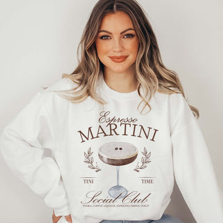 Espresso Martini Social Club Wholesale Crew Sweatshirt - Limeberry Wholesale
