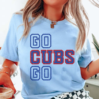 Go Cubs Go Wholesale Bella Graphic Tee - Quick Shipping - Limeberry Designs
