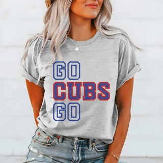 Go Cubs Go Wholesale Bella Graphic Tee - Quick Shipping - Limeberry Designs
