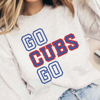 Go Cubs Go Wholesale Graphic Sweatshirt - Quick TAT - Limeberry Designs