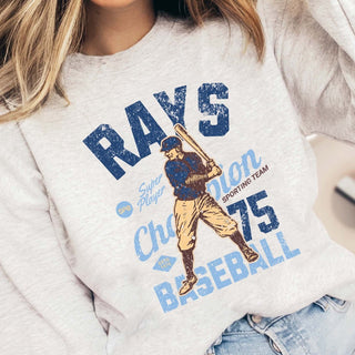 Rays Vintage Baseball Wholesale Graphic Sweatshirt - Fast Shipping - Limeberry Wholesale