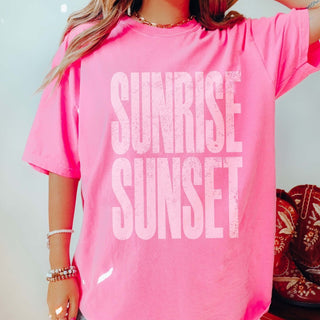Sunrise Sunset Comfort Color Wholesale Tee - Limeberry Wholesale