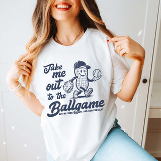 Take Me Out To The Ballgame With Peanut Wholesale Bella Graphic Tee - Quick TAT - Limeberry Wholesale